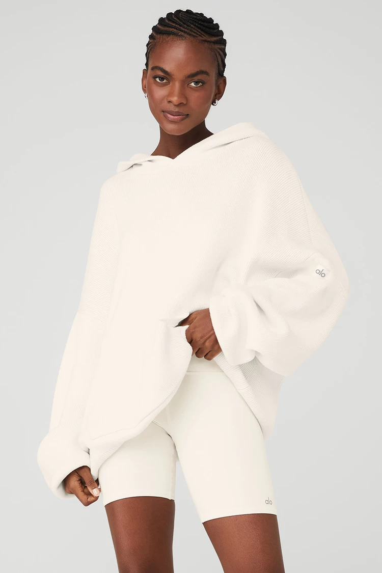 Aloyoga Scholar Hooded Sweater - Ivory
