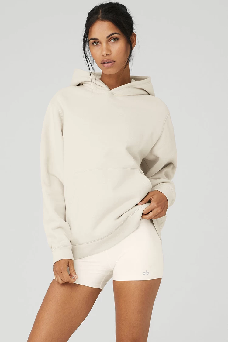 Aloyoga Renown Heavy Weight Hoodie - Bone