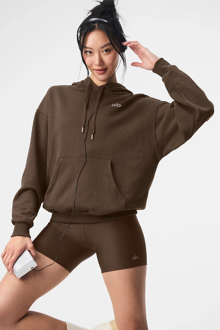Aloyoga Accolade Hoodie - Espresso