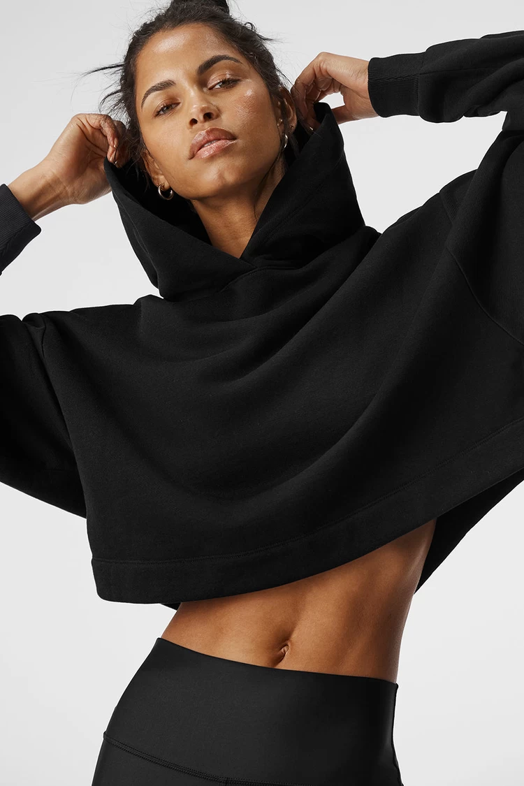 Aloyoga Bae Hoodie - Black