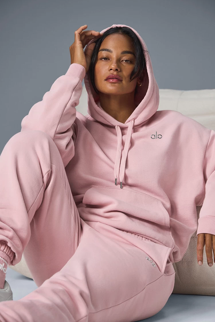 Aloyoga Accolade Hoodie - Ballet Pink
