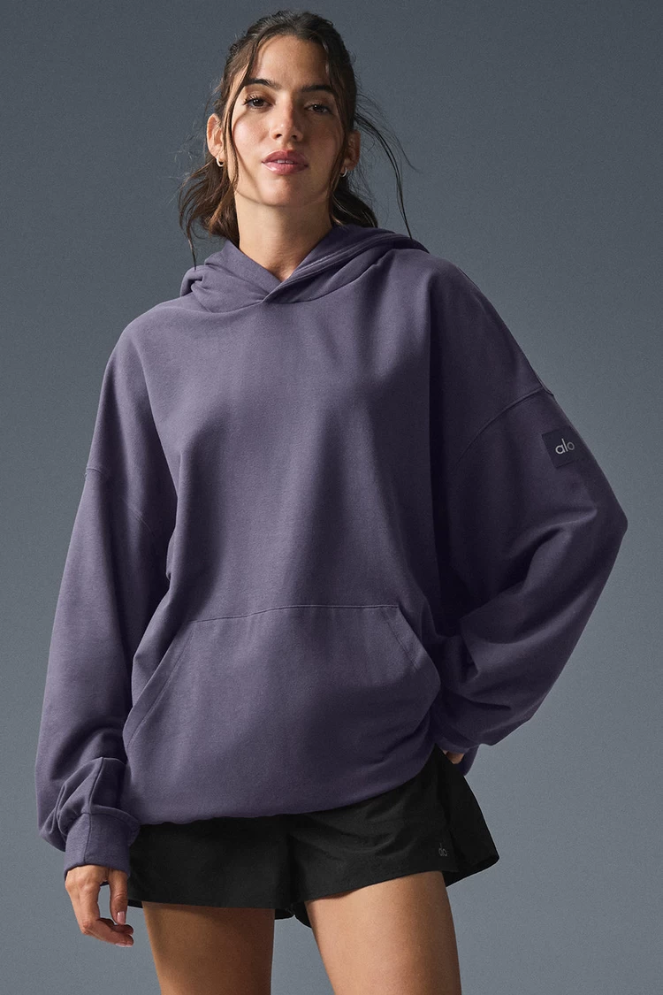Aloyoga Double Take Hoodie - Italian Plum